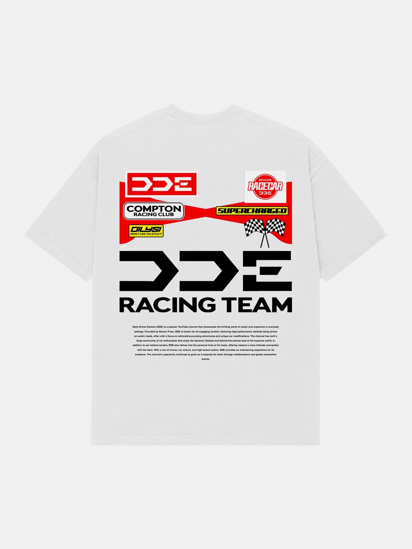 DDE racing tee (white)