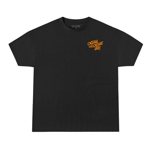 OCEAN MEETS OCTANE BLACK TEE