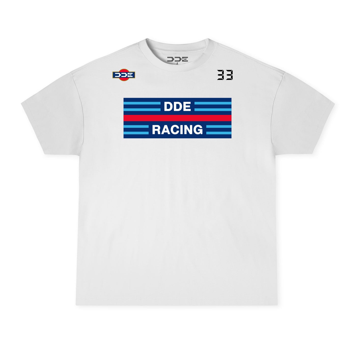 STRIPES AND SPEED WHITE TEE