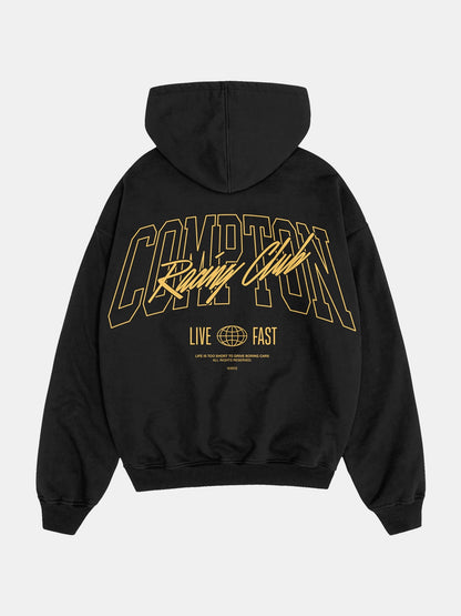 COMPTON RACING CLUB BLACK HOODIE