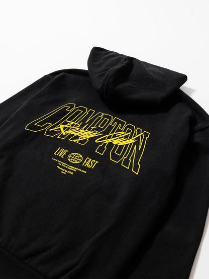 COMPTON RACING CLUB BLACK HOODIE