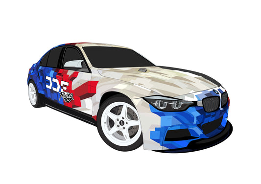 BMW Drift Car sticker