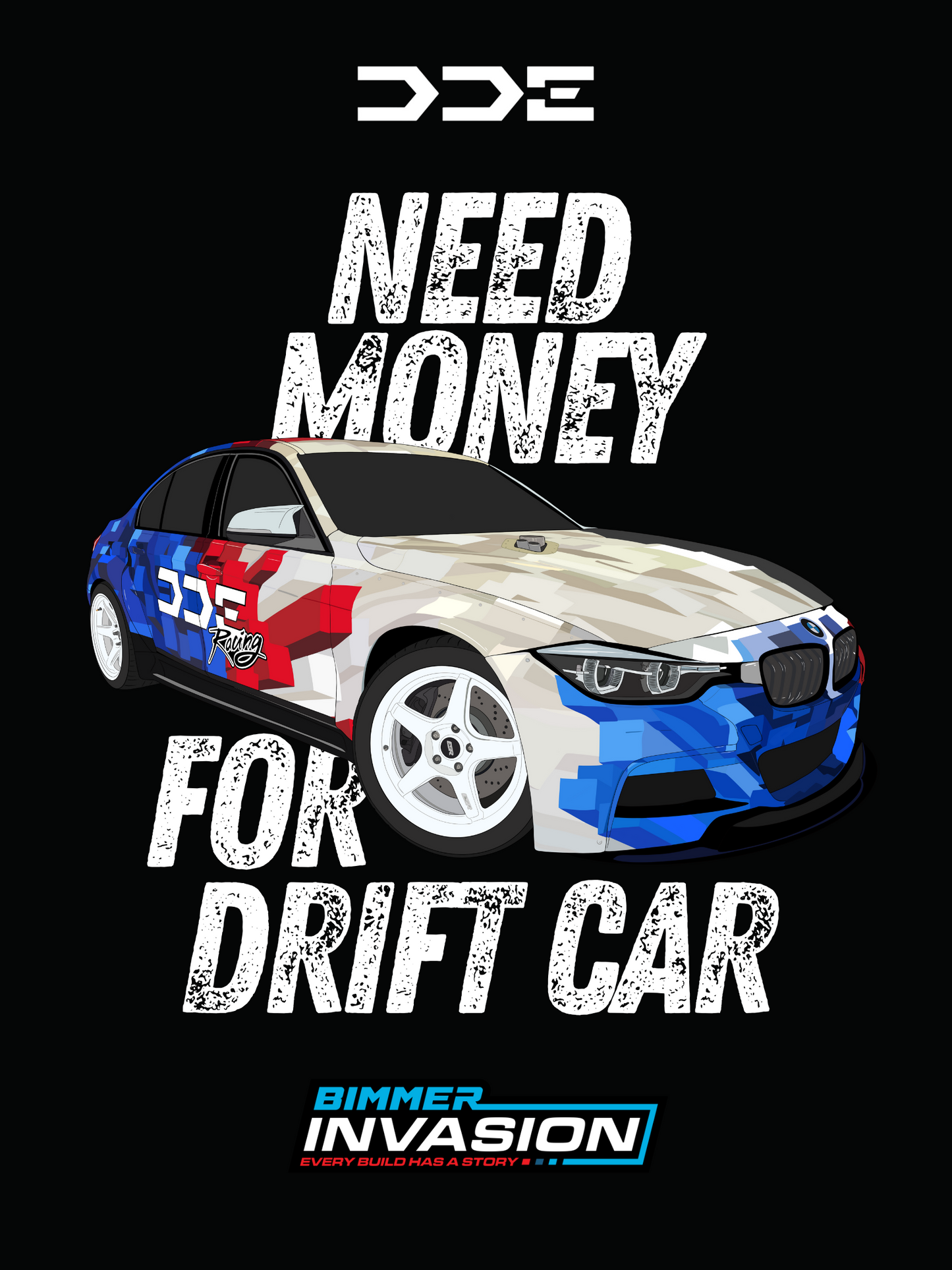 DDE x Bimmer Invasion poster black